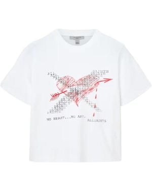 AllSaints Heartache Lisa Crew Neck T-Shirt - White