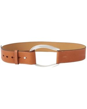 Polo Ralph Lauren Sculpted Buckle Belt - Brown