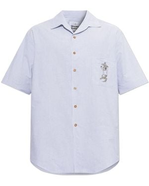 Vivienne Westwood Bowling Embroidered Shirt - Blue