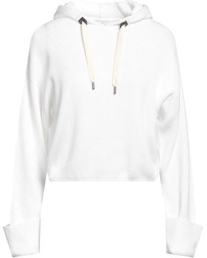Brunello Cucinelli Hooded Sweater - White