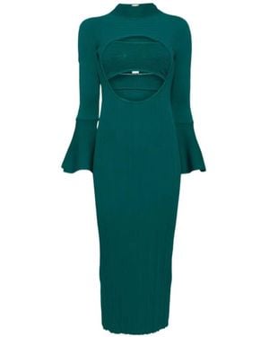 Cult Gaia Layered Cut-Out Dress - Green