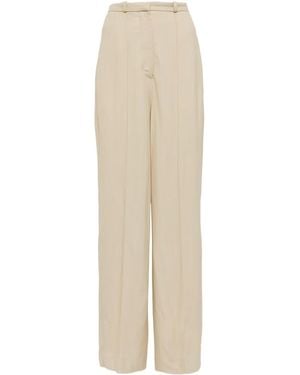 TOTEME Casual Pants With Belt Loops - Natural
