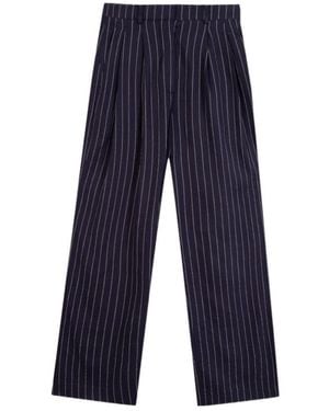 Maison Labiche Stripes Polonceau Trousers - Blue