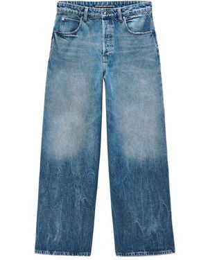 Alexander Wang Surge Wide Leg Jeans - Blue