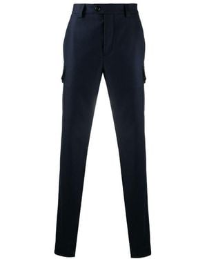 Brunello Cucinelli Patch Pocket Cargo Trousers - Blue