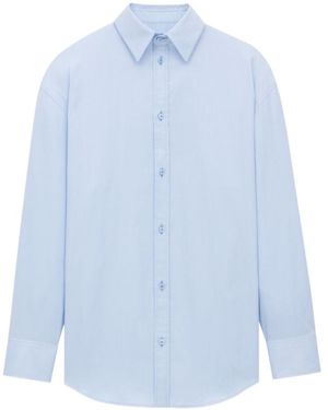 Saint Laurent Button-Up Oxford Shirt - Blue