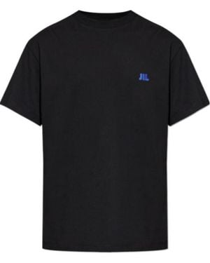 Jil Sander Embroidered-Logo T-Shirt - Black