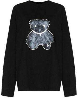 we11done Teddy Long-Sleeve T-Shirt - Black