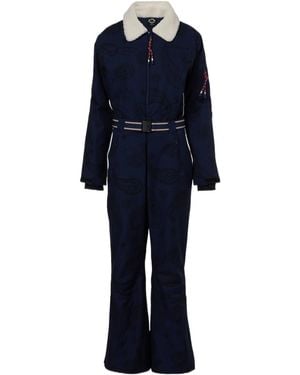 The Upside Paisley Ski Suit - Blue