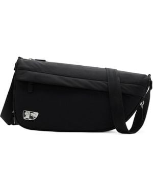 Burberry Shield Logo Plaque Messenger Bag - Black