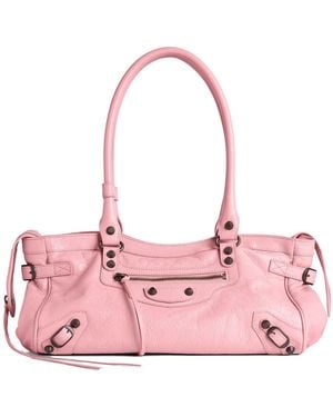 Balenciaga Le City East-West Shoulder Bag - Pink