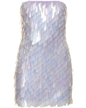 slim fit dress slacks ATTICO CONSUELO SEQUIN WRAP DRESS