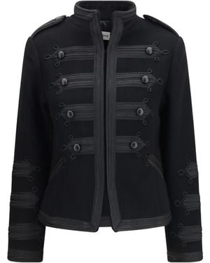 P.A.R.O.S.H. Long-Sleeved Casual Jacket - Black