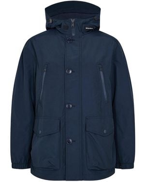 Woolrich Long-Sleeve Hooded Parka - Blue