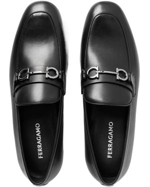 Ferragamo Polished Loafers - Black
