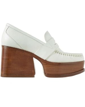 Gabriela Hearst Thick-Soled Loafers - White