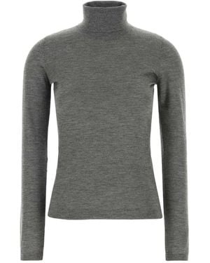 Brunello Cucinelli Long Sleeved Turtleneck Sweater - Gray