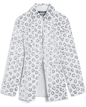 Jacquemus Embroidered Ribbon Shirt - White