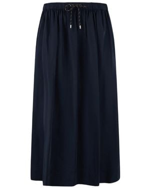 Veronica Beard Bates Crinkled Midi Skirt - Blue