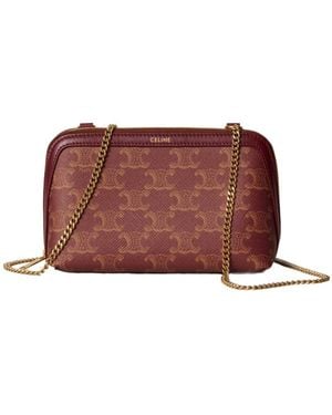 Celine Triomphe Shoulder Bag - Brown