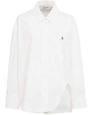 The Attico Diana Parachute Canvas Overshirt - White