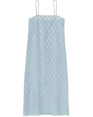 AURALEE Suspender Dress - Blue