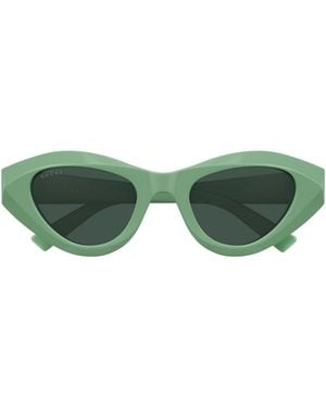 Gucci Geometric Sunglasses - Green