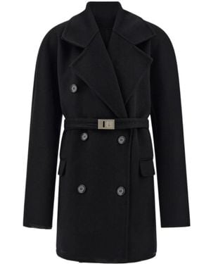 Ferragamo Double Cashmere Jacket - Black