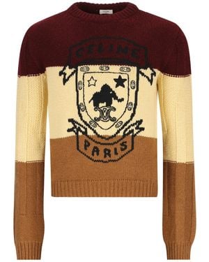 Celine Long-Sleeve Knit Top - Brown