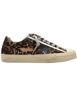 Golden Goose V-Star 2 Low-Top Trainers - Brown