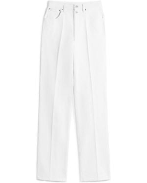 Lemaire Straight Leg Jeans - White