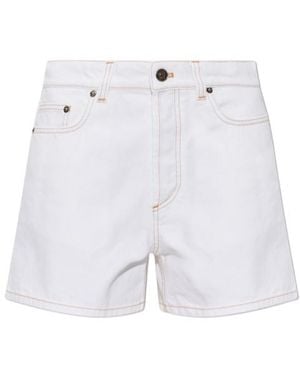 Versace High-Rise Denim Shorts - Blue
