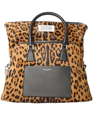 Maison Margiela Logo Zipper Tote Bag - Metallic
