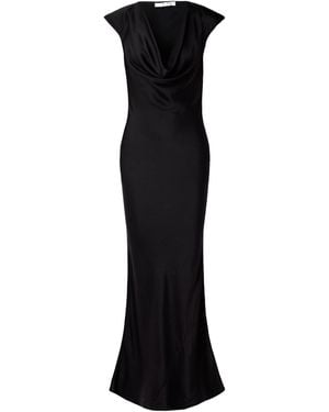 The Row Tefra Draped Satin Gown - Black