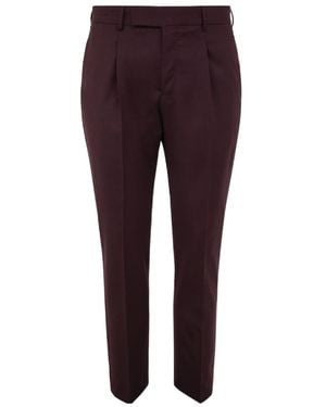 PT01 Straight Casual Trousers - Purple