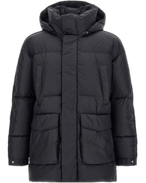 Herno Laminar Detachable Hood Quilted Down Jacket - Black