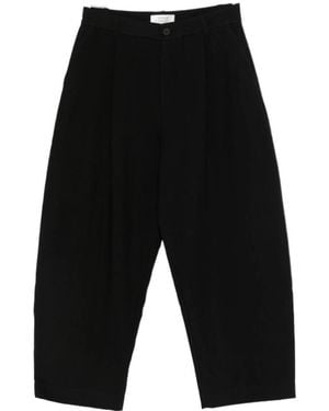 Studio Nicholson Casual Trousers With Belt Loops - Black