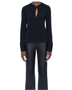 JOSEPH Fabiola Fluid Jersey Blouse - Blue