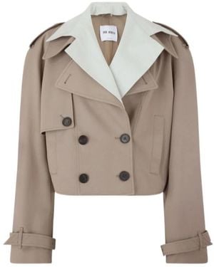 The Attico The Short Trench Coat - Brown
