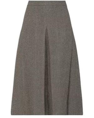 Maison Margiela Plaid Midi Skirt - Grey