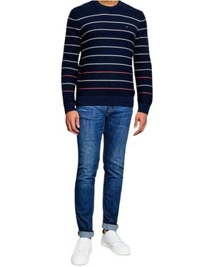 Tommy Hilfiger Crew-Neck Pullover - Blue