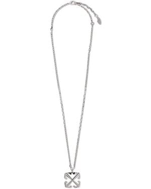 Off-White c/o Virgil Abloh Arrows Chain-Link Necklace - White