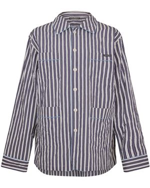 Dolce & Gabbana Minimal Pattern Shirt - Blue