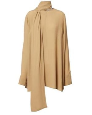 TOTEME Scarf-Detail Blouse - Natural