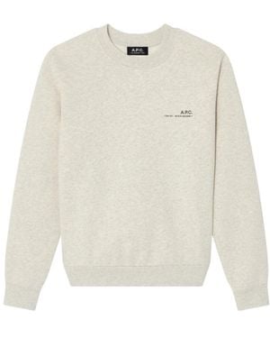 A.P.C. Crew-Neck Sweatshirt - White
