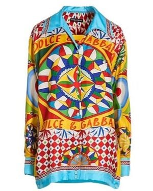 Dolce & Gabbana Patterned Shirts - Blue