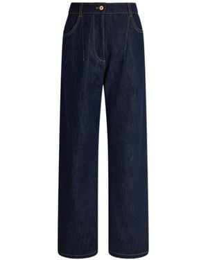 Patou Belt Loop Jeans - Blue