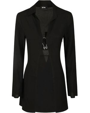 Gcds Long-Sleeved Shirt - Black