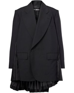 Junya Watanabe Pleated Blazer Dress - Blue