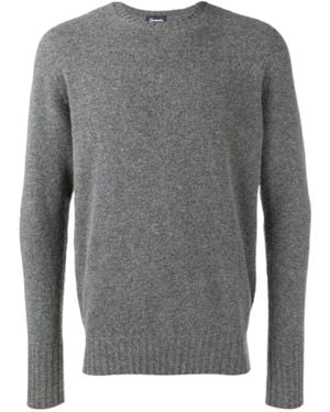 Drumohr Crew Neck Knit Pullover - Grey